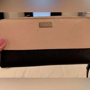 Kate Spade pink/black wallet